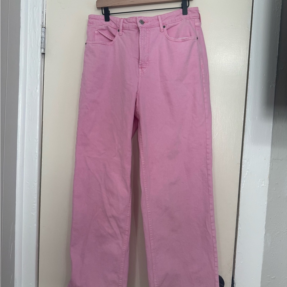Old Navy Pink Flare Women's Jeans - Picture 1 of 9